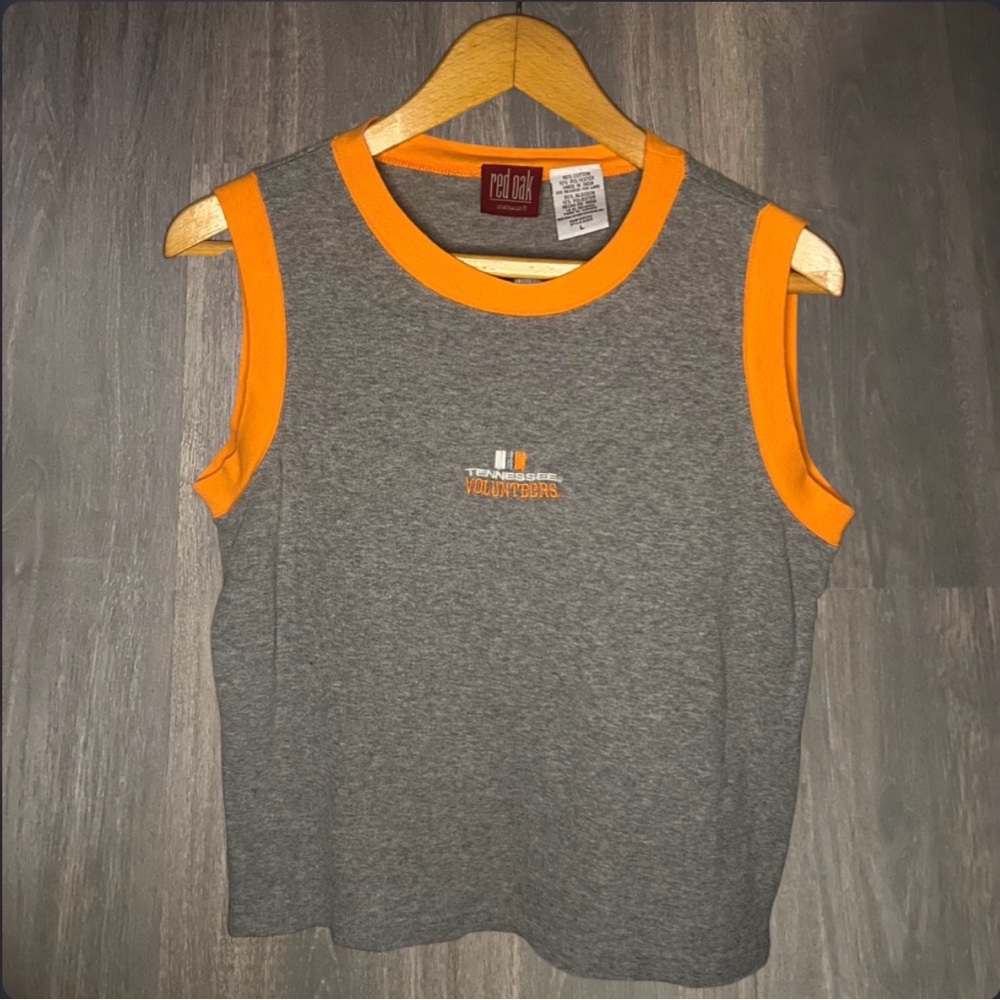 Vintage Tennessee Volunteers Ringer Tank Red Oak Large
